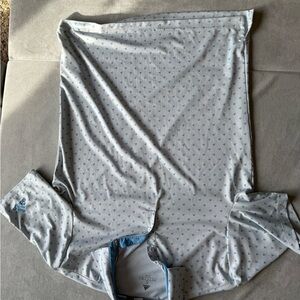 Adidas Light Blue Patterned Polo Shirt